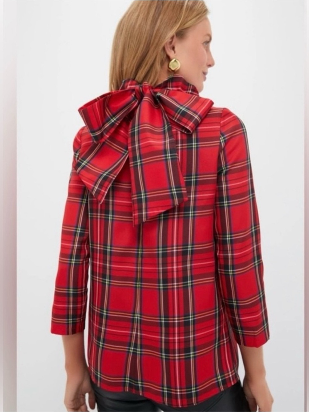 TUCKERNUCK Royal Stewart Tartan Faye Blouse Small